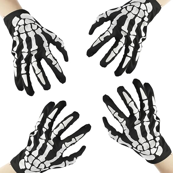 LanttAotte - sugar skull winter gloves