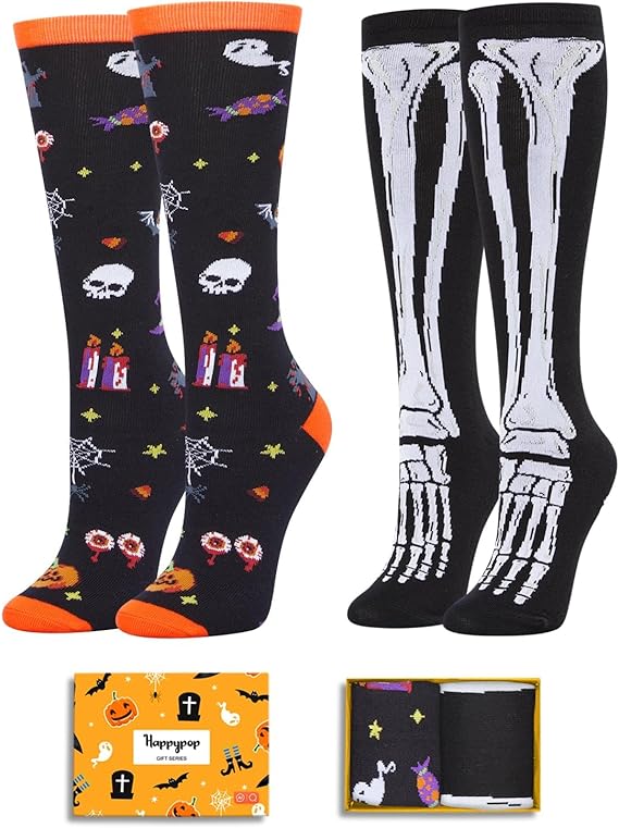 HAPPYPOP - sugar skull socks womens