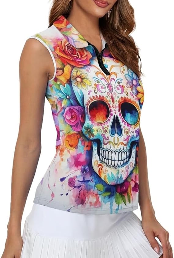 Irisjudy - sugar skull leggings for women