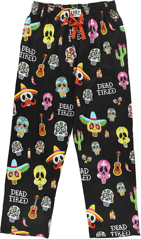 Lazy One - sugar skull pajamas womens