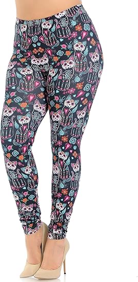 World of Leggings - sugar skull leggings for women