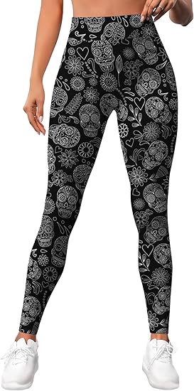 MSBHH - sugar skull leggings for women