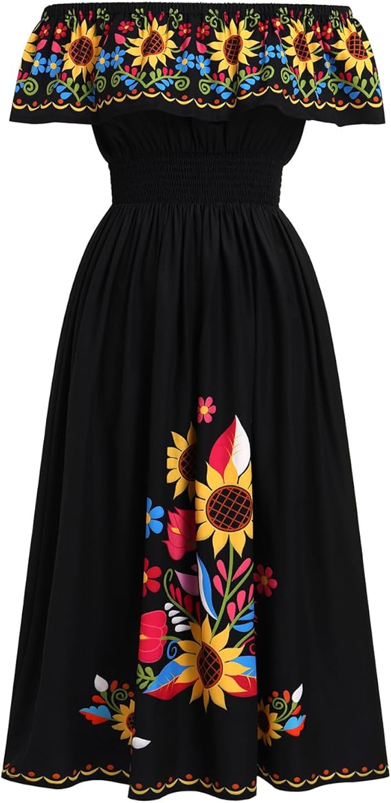 ABEHIK - sugar skull dress womens