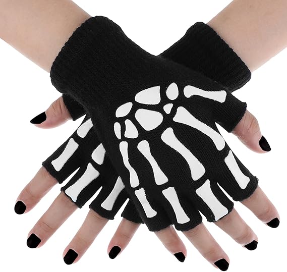 Abeillo - sugar skull winter gloves