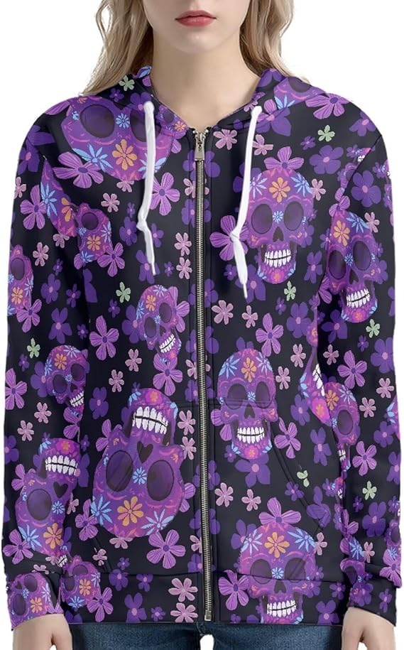 Irisjudy - sugar skull coat womens