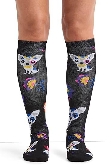 Cherokee - sugar skull socks womens