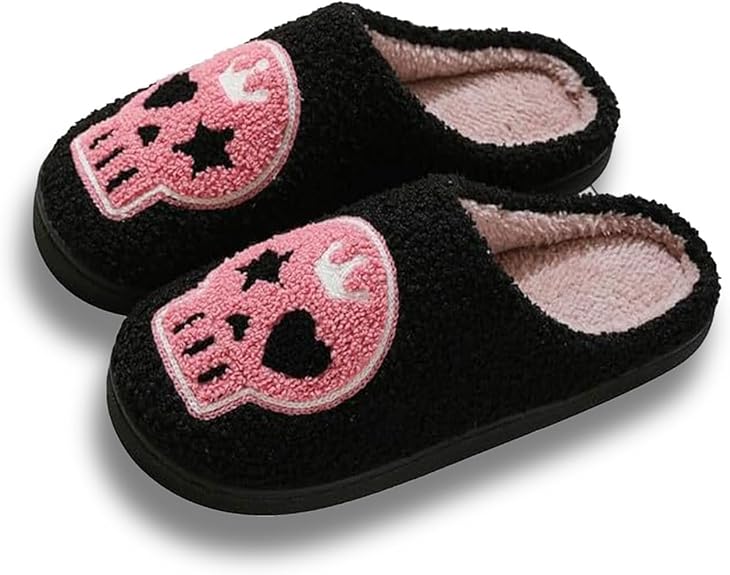 Titype - sugar skull slippers womens