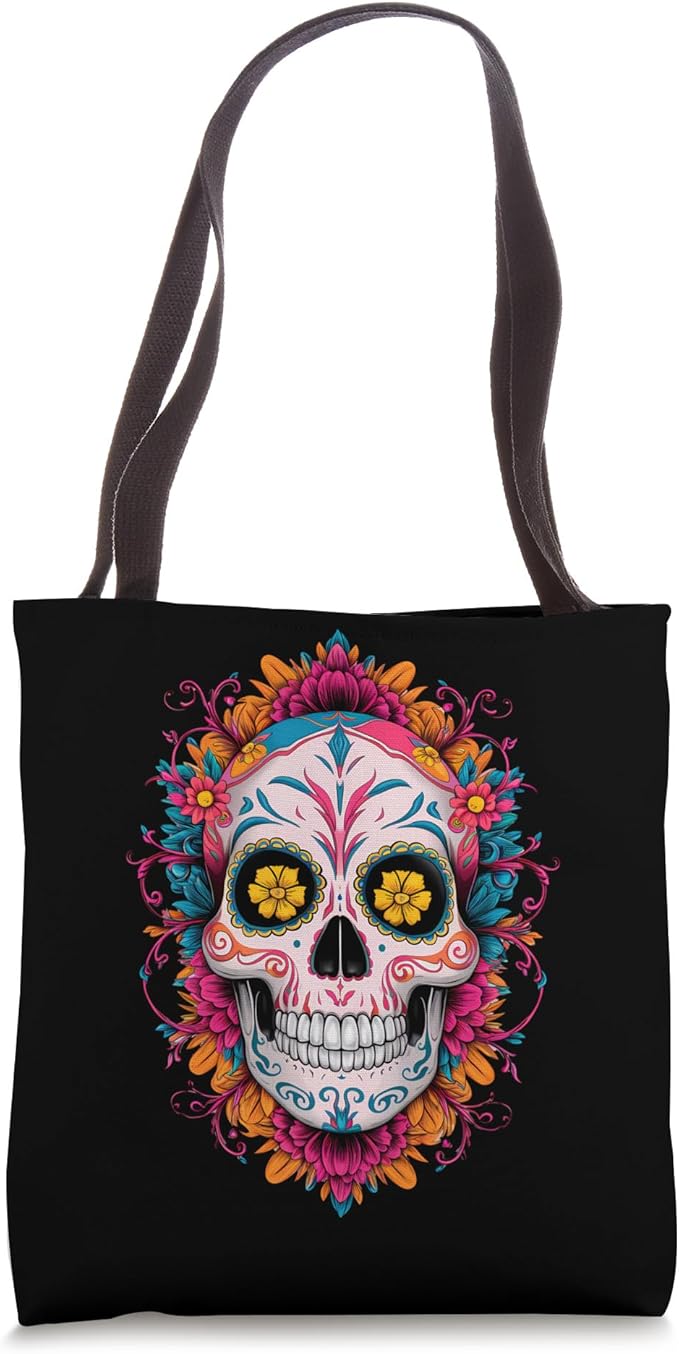 Tote Bag - sugar skull handbags for sale