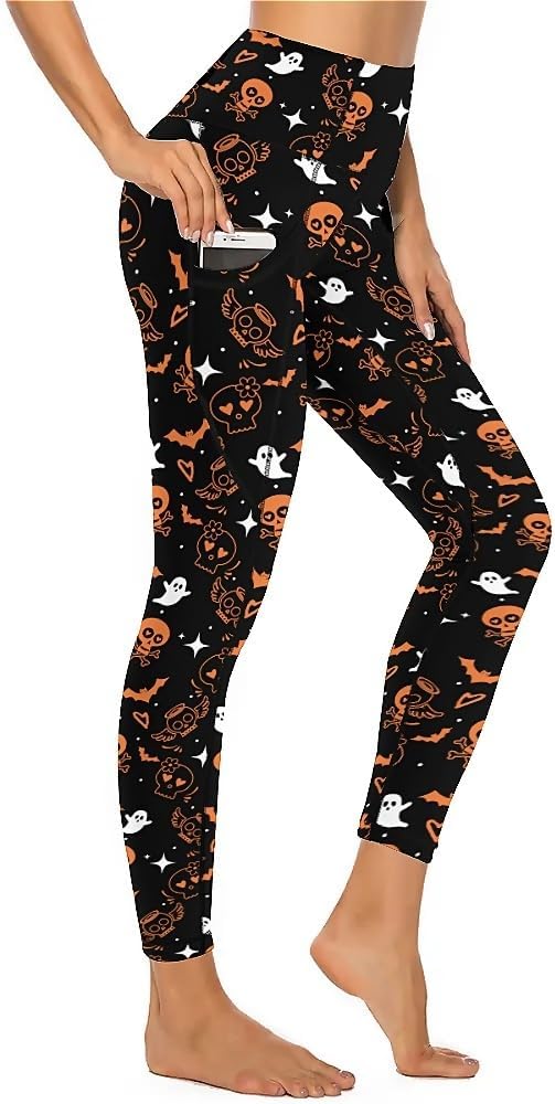 Cerburny - sugar skull leggings for women