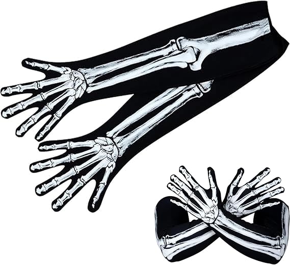 jarbins - sugar skull winter gloves