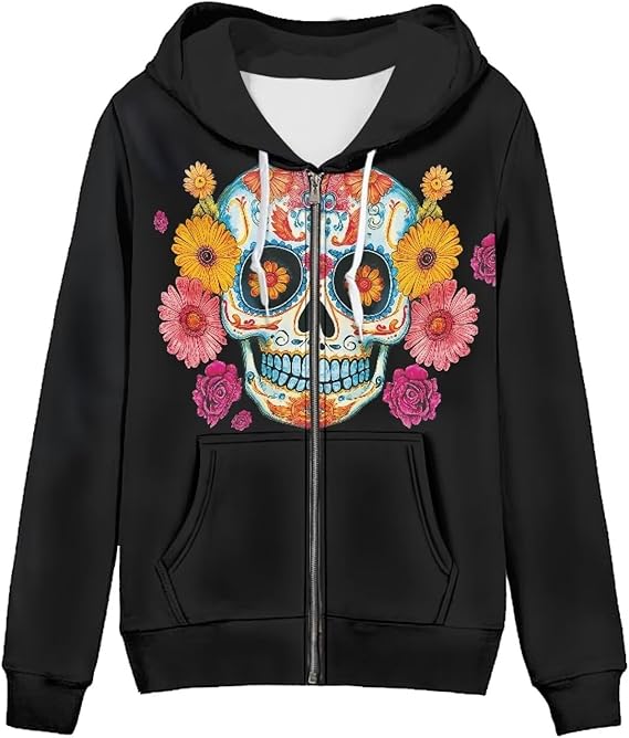 ELEDIZI - sugar skull sweatshirt womens