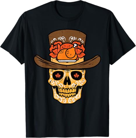 Thanksgiving Shirts Women Men Kids Boy Girl Gifts - sugar skull beanie