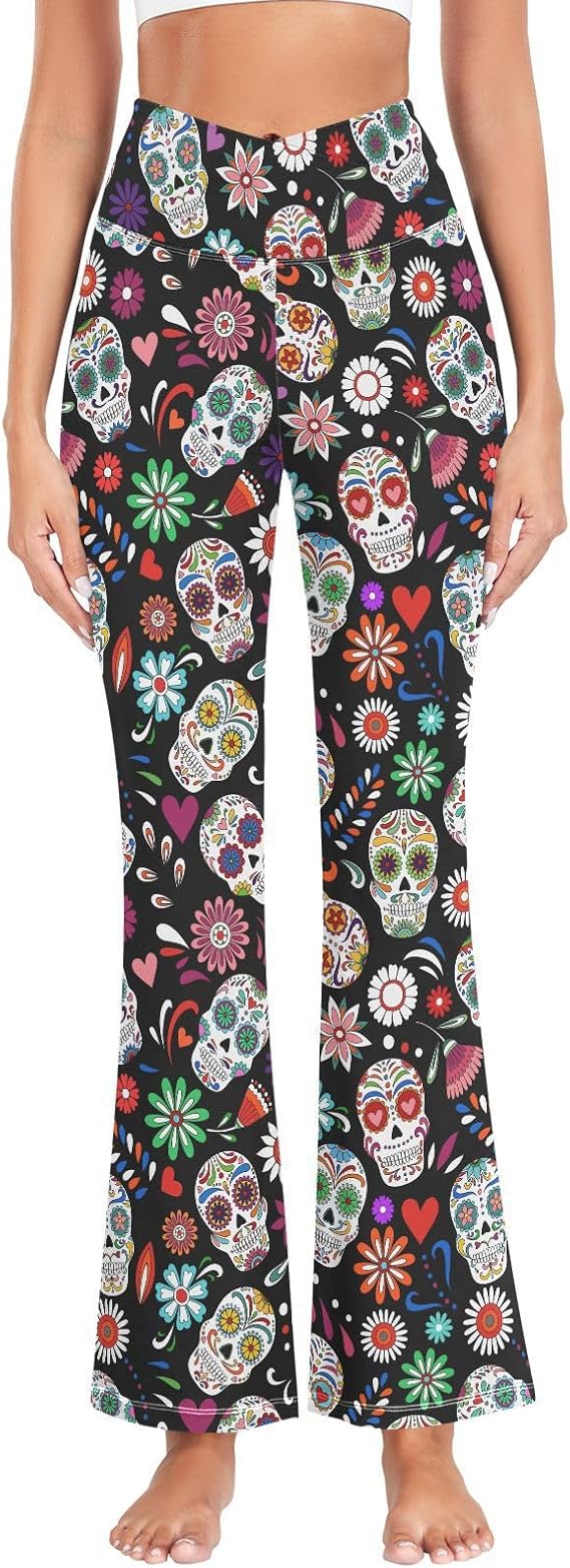 CaTaKu - sugar skull leggings for women