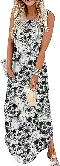 CHUNTIANRAN - sugar skull dress womens