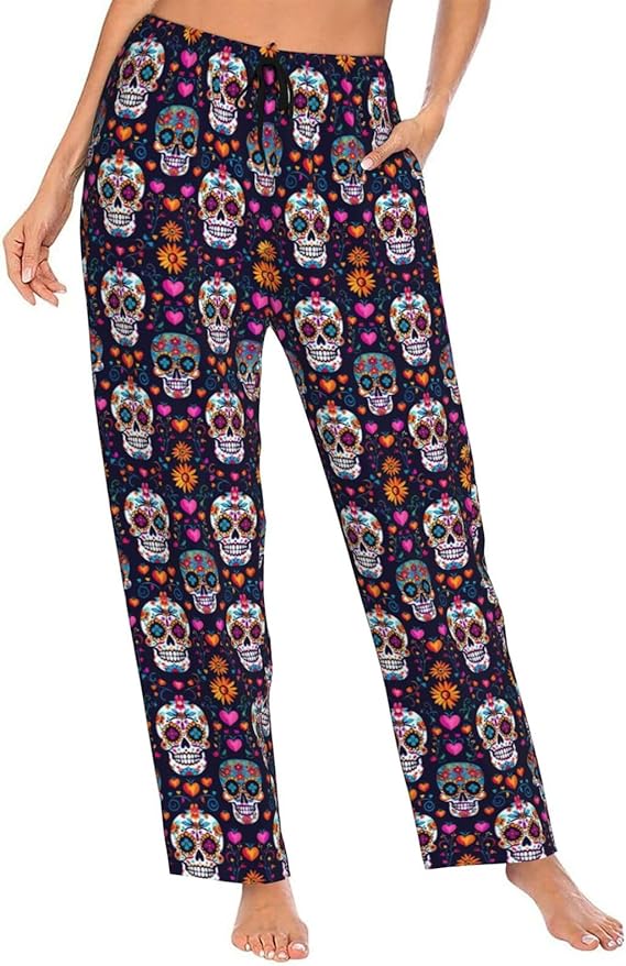 PrelerDIY - sugar skull leggings for women