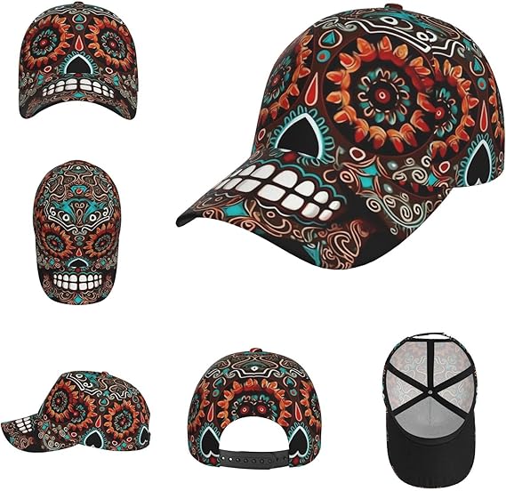 OUSIKA - sugar skull beanie