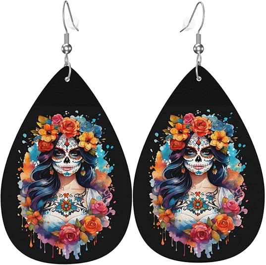 JUHIOPOI - sugar skull coat womens