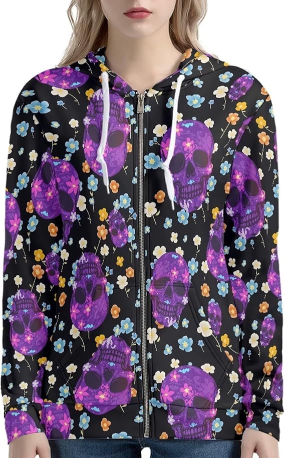 Daulesho - sugar skull coat womens