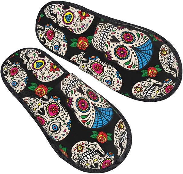 Xiso Ver - sugar skull slippers womens
