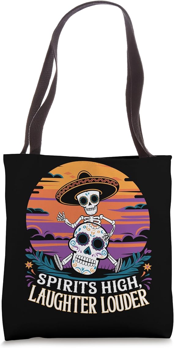 Day of The Dead Mexican Dia De Los Muertos Sugar Skull Tote Bag - sugar skull handbags for sale