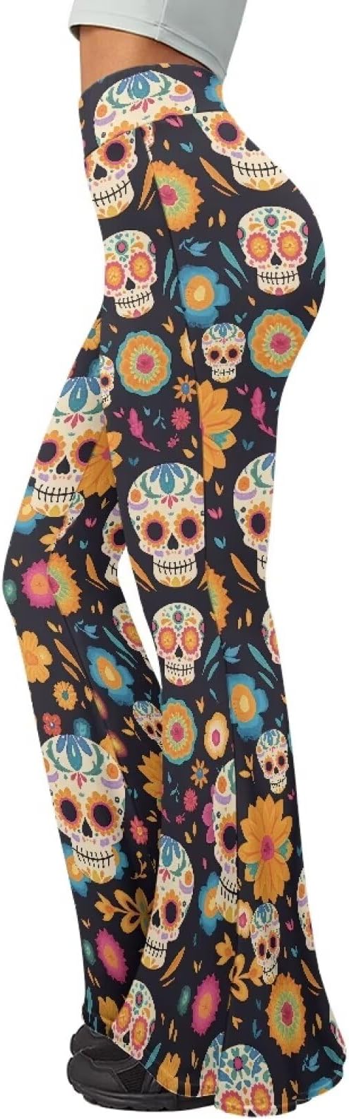 Irisjudy - sugar skull leggings for women