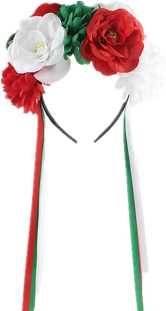 Day of The Dead Flower Headband dia de los muertos costume Halloween Headpiece - sugar skull flower crown