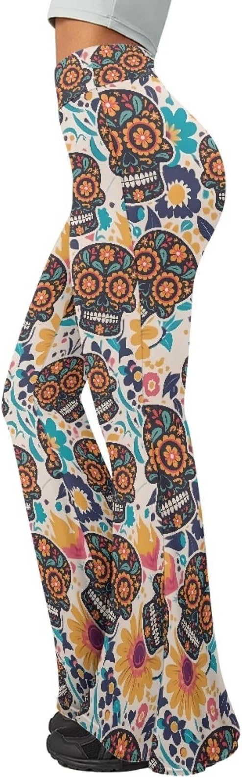 Irisjudy - sugar skull boots for women