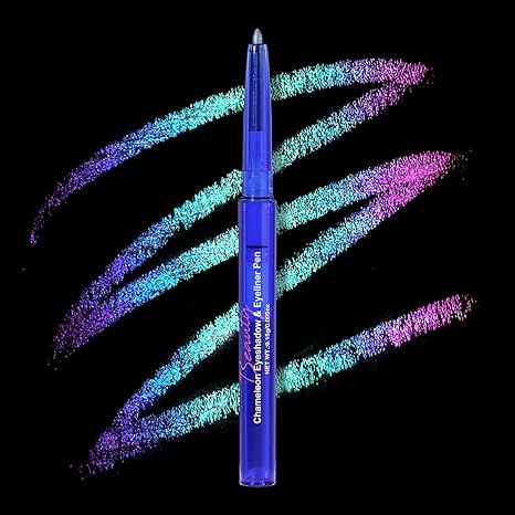 UCANBE Chameleon Eyeshadow & Eyeliner Gel Pencil-Multichrome Shifting Colors Metallic Glitter Eye Makeup,Waterproof Long-Lasting Smudge-Proof Multi-Dimensional Color (Teal Green to Rose Magenta) - sugar skull makeup kit