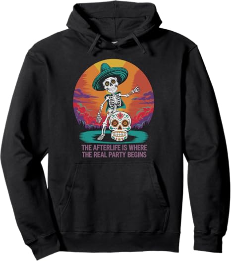 Sugar Skulls & Halloween Day of The Dead - sugar skull hoodie mens