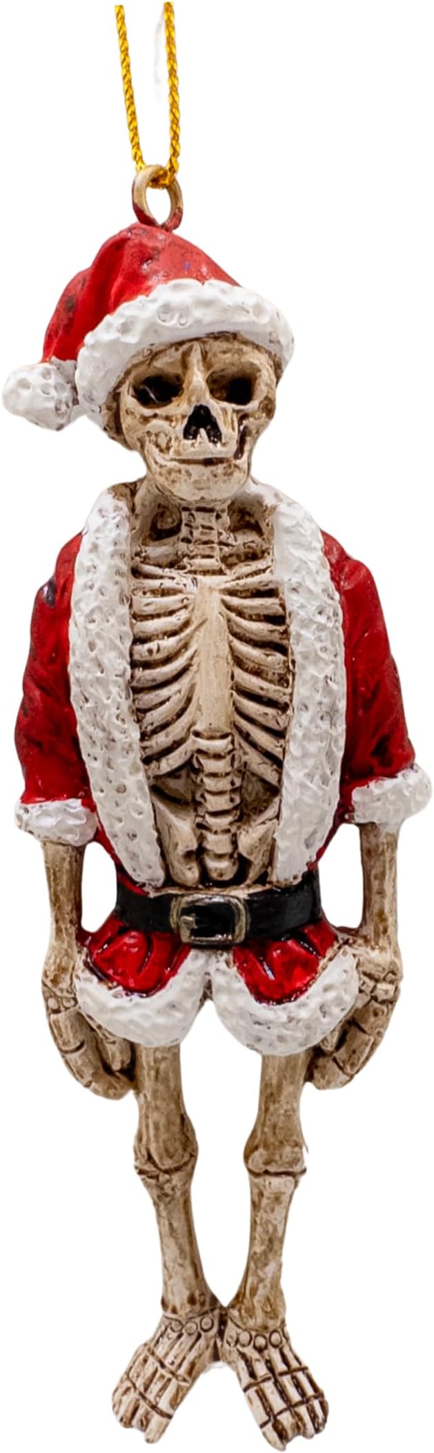 Scary Santa Claus Skeleton Halloween Skull Christmas Ornament - sugar skull christmas ornament