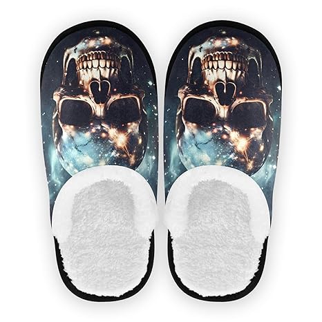 ALAZA - sugar skull slippers womens