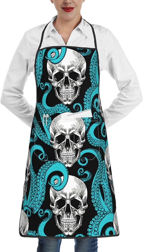 Jamaican Rasta Reggae Judah Lion Apron Kitchen Apron With Pockets Waterproof Bib Aprons For Cooking Baking Gardening - sugar skull apron for women