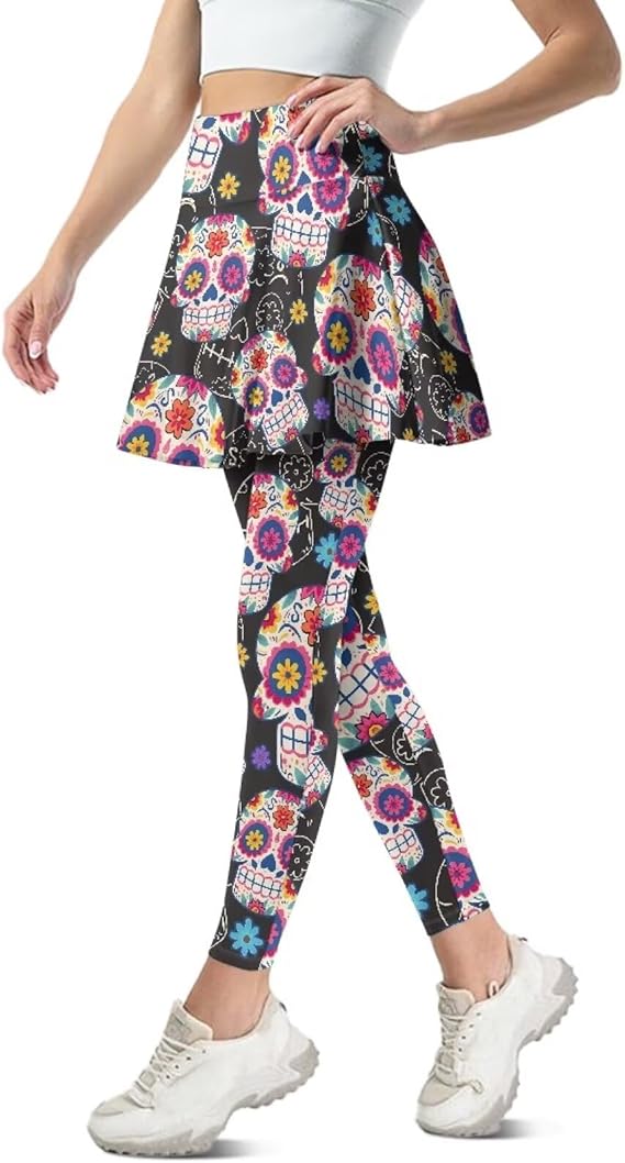 Irisjudy - sugar skull leggings for women