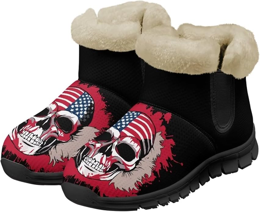 Binienty - sugar skull boots for women