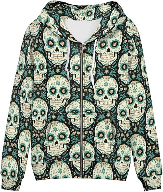 Irisjudy - sugar skull coat womens