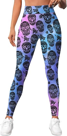 MSBHH - sugar skull leggings for women