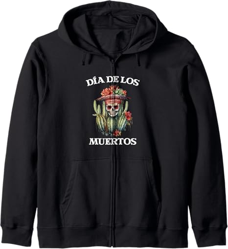Dia De Los Muertos Day Of The Dead Designs - sugar skull zip up hoodie mens