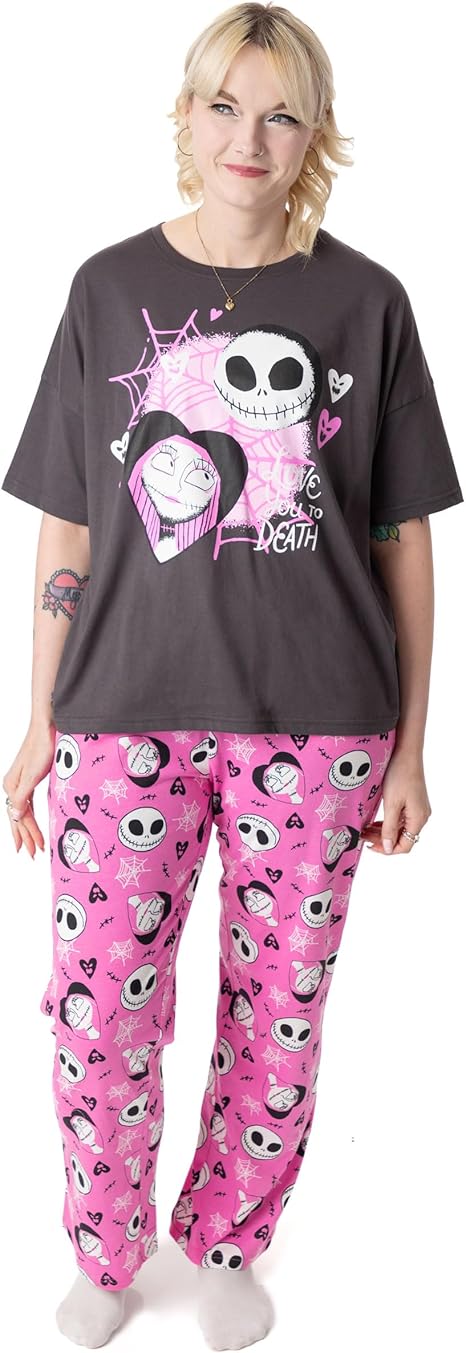Disney - sugar skull pajamas womens