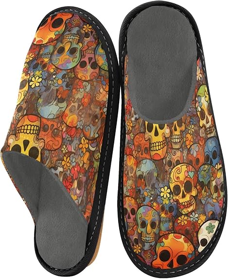 YMGQYJ - sugar skull slippers womens