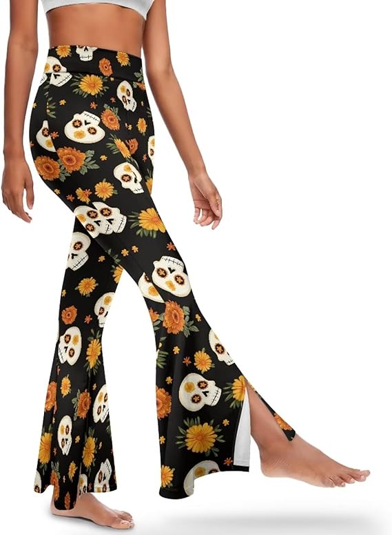 BBEGLECVIL - sugar skull leggings for women