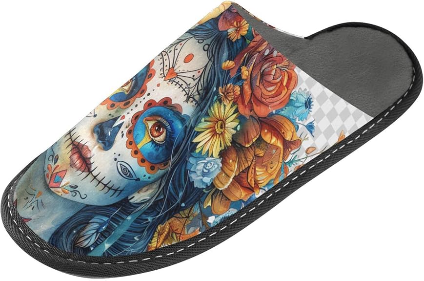 PDZRMY - sugar skull slippers womens