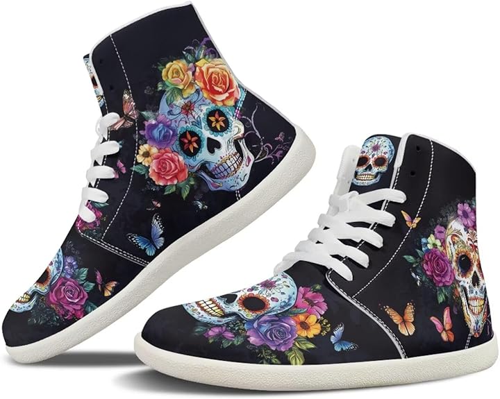 Jndtueit - sugar skull high tops