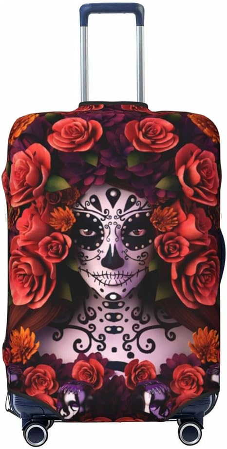 YzgWjBhd - sugar skull luggage set