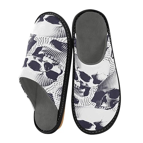ALAZA - sugar skull slippers womens
