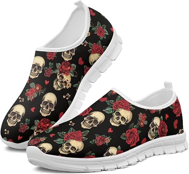 Twousenru - sugar skull sneakers womens