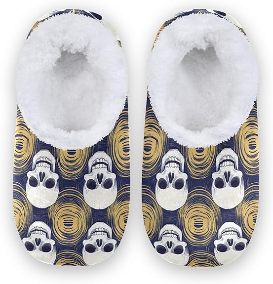 ALAZA - sugar skull slippers womens