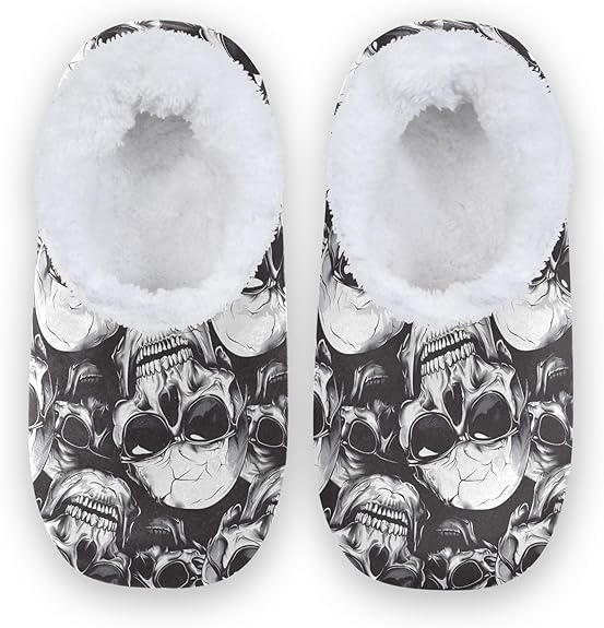 ALAZA - sugar skull slippers womens