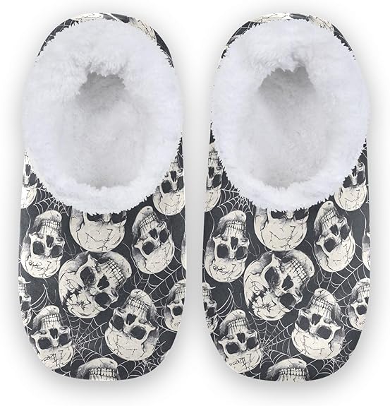 ALAZA - sugar skull slippers womens