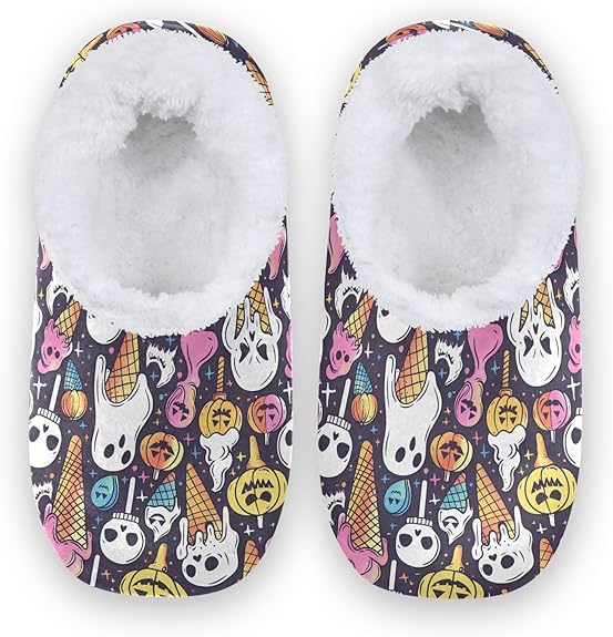 ALAZA - sugar skull slippers womens