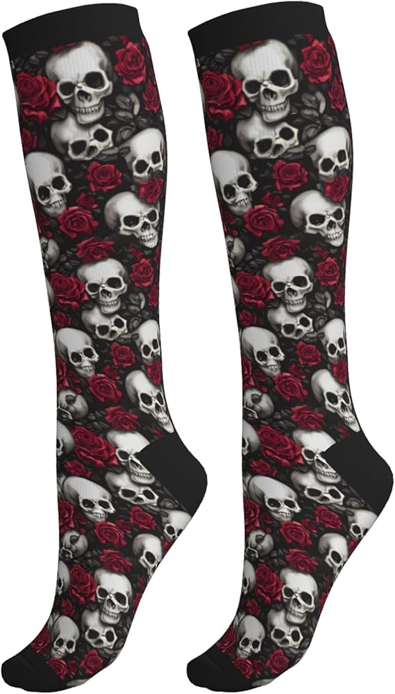oyebn - sugar skull socks womens
